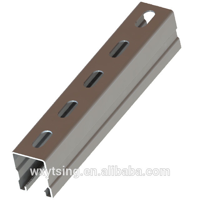 Anti-Seismic Bracing System Carbon Steel Perforated C Profiled C Section