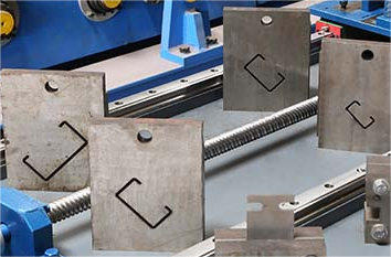 Rack Post C Shape Roll Forming Machine With Punching Holes Fully Automatical 