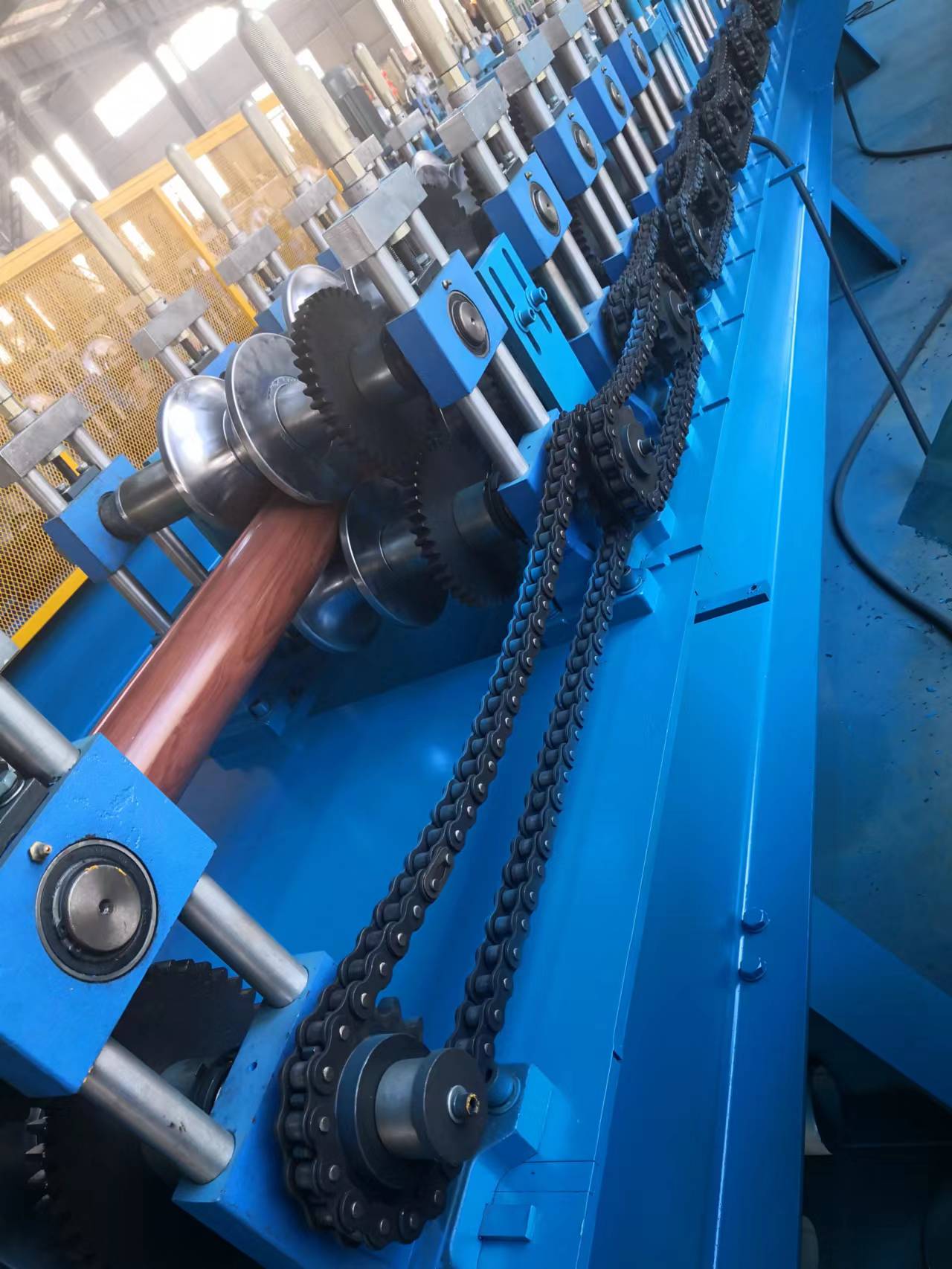 Downspout round pipe making machine