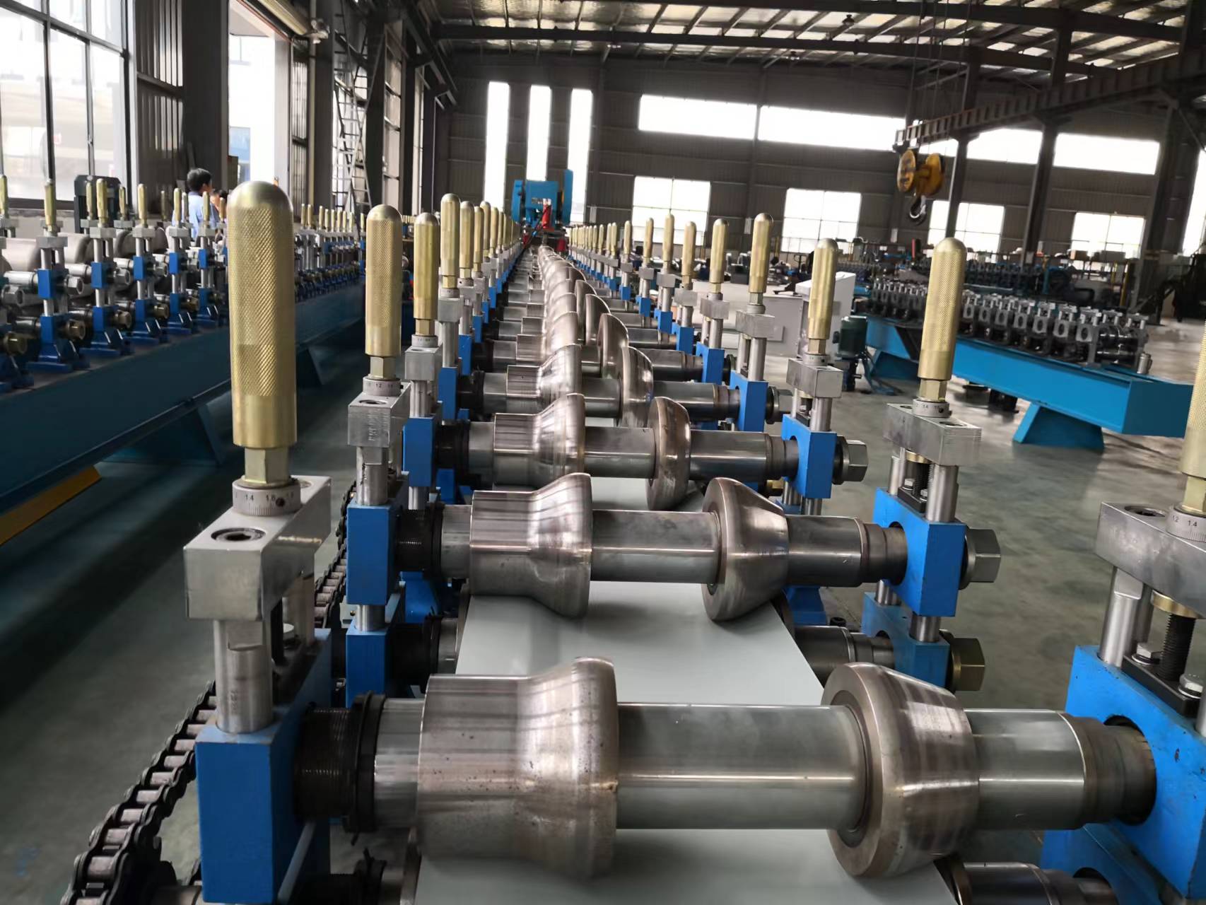 Downspout round pipe making machine