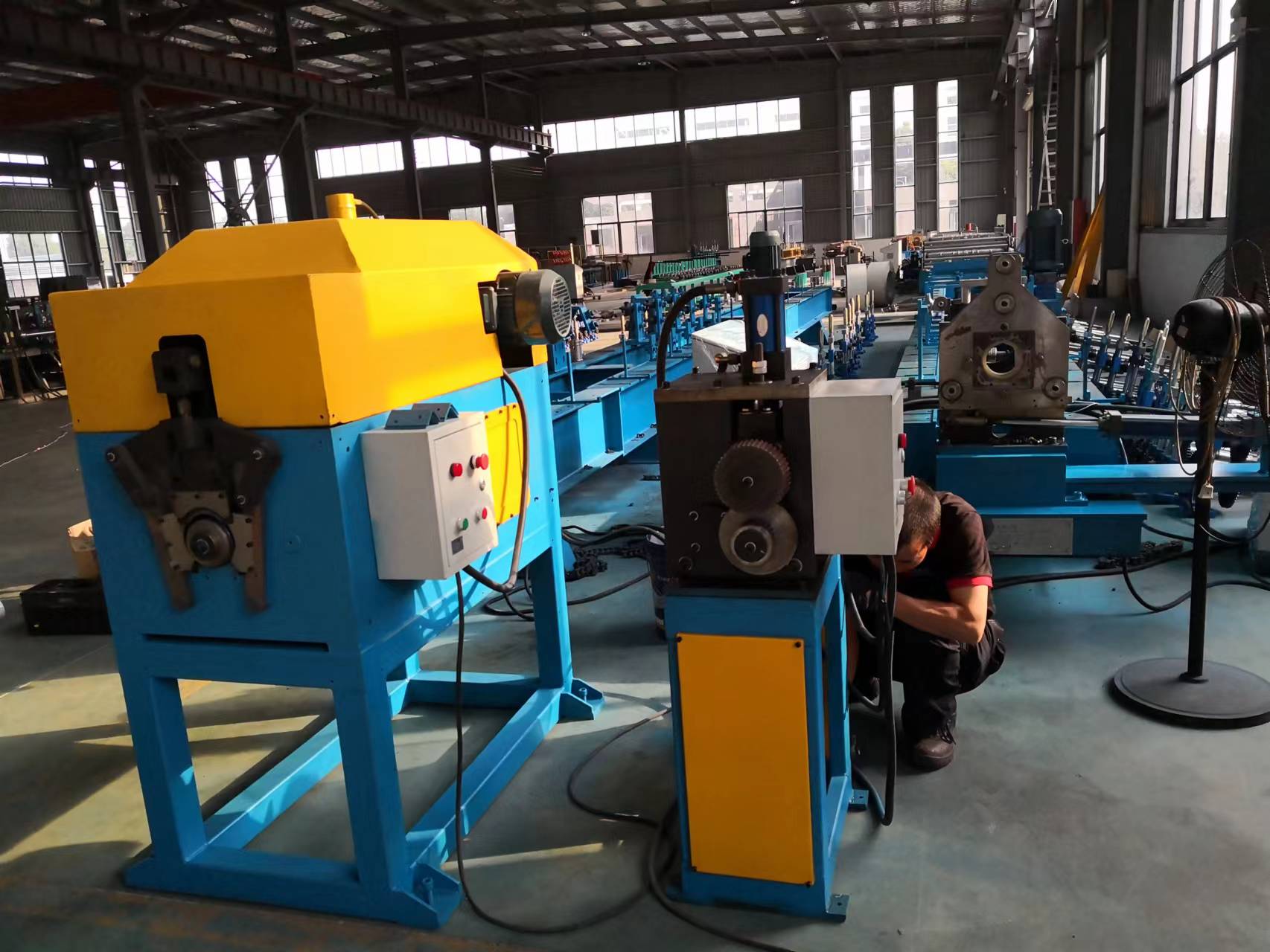 Downspout round pipe making machine